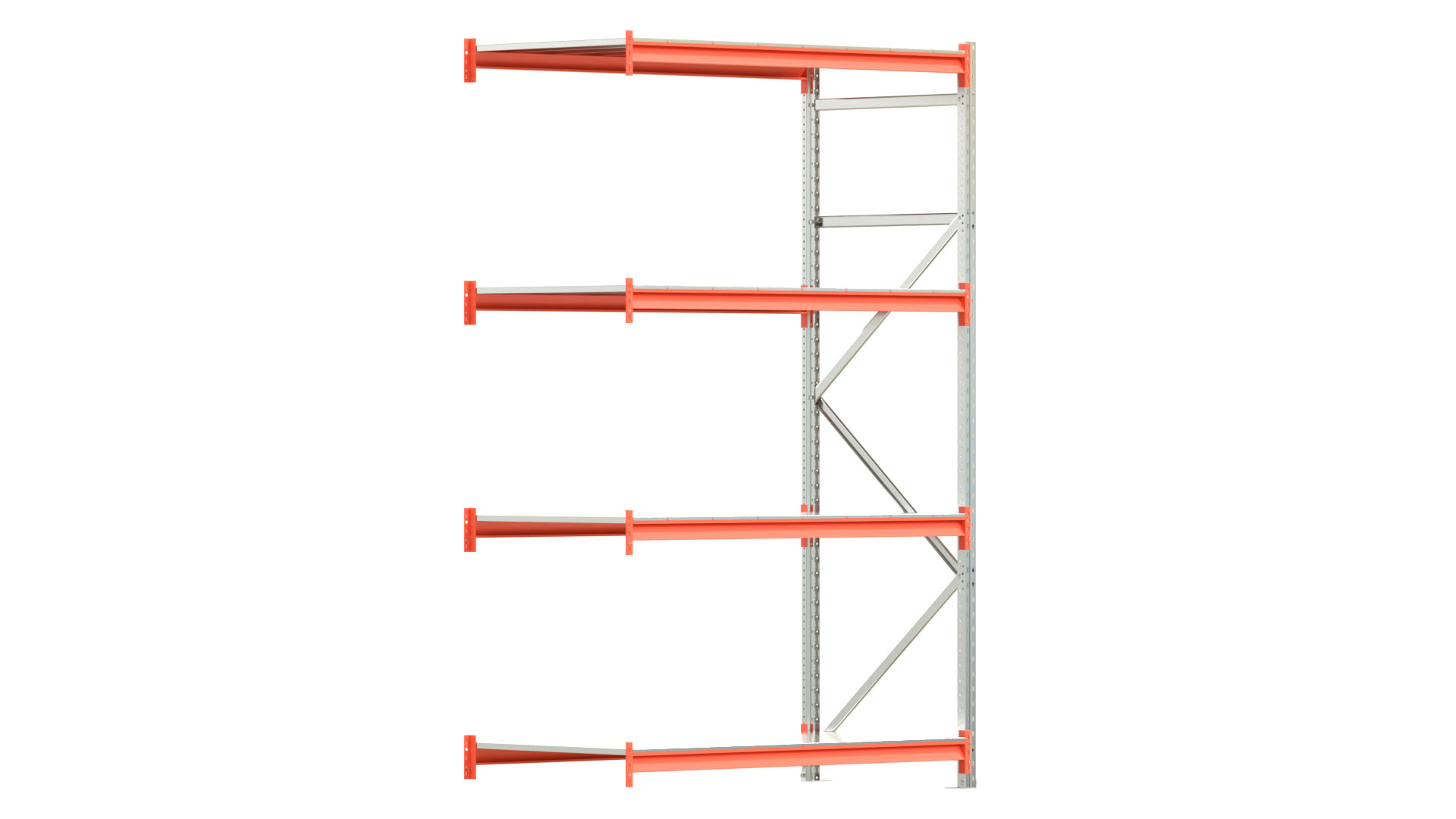 Weitspannregal EMMA - Höhe: 250 cm - Fachbreite: 150 cm - Tiefe: 80 cm - Anbaufeld