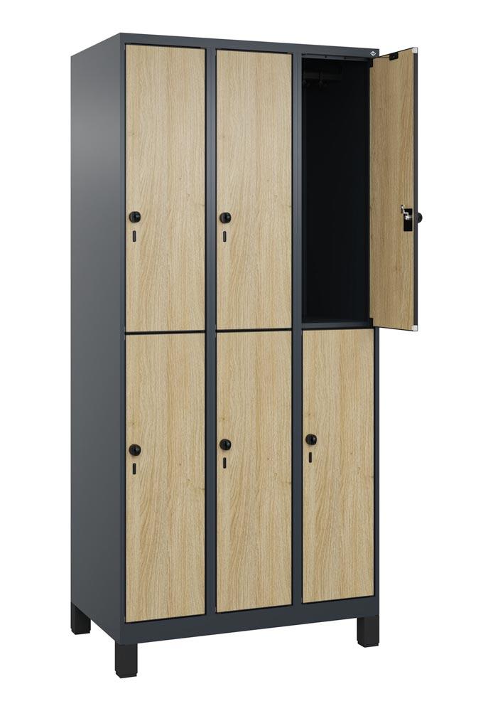 Fächerschrank, doppelstöckig