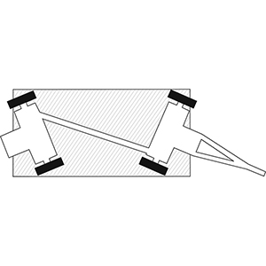 Industrieanhänger, 2-Achs-Drehschemellenkung, Ladefläche BxT 2500x1250 mm, Traglast 2000 kg, Luftbereifung
