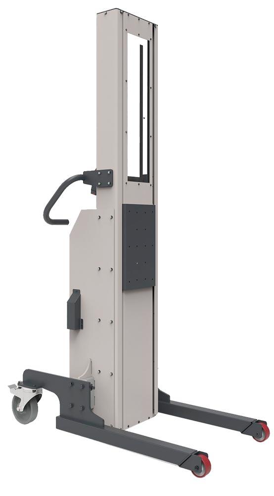 Plattformlift, Elektrolift, Traglast 60 kg, Hubbereich 94-965 mm, Kunststoff-Plattform BxT 500x500 mm