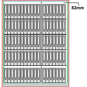Feuergeschützter Stahlschrank, Sicherheitsstufe S1, BxTxH 1500x550x1950 mm, Volumen 1180 l, Trennwand, 2x4 Böden, 2-türig, RAL 7035 lichtgrau