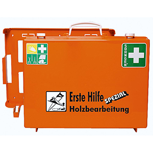 Erste-Hilfe-Spezial im Koffer, für den Holzbearbeitungsbereich
