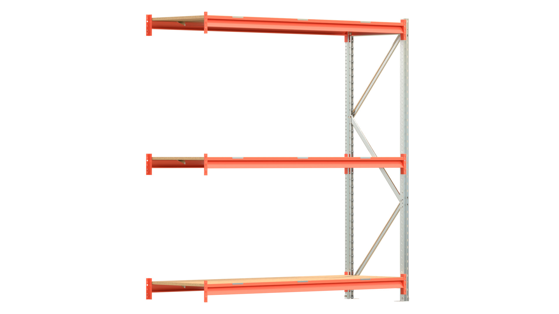 Weitspannregal EMMA - Höhe: 200 cm - Fachbreite: 185 cm - Tiefe: 60 cm - Anbaufeld