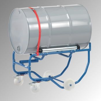 Eurokraft Fasskipper Für 200-Liter-Fässer - Mit Ölauffangwanne & Metallrollen